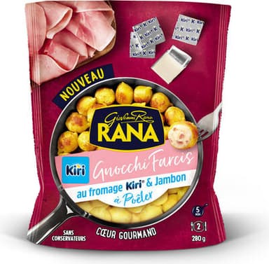 Gnocchi Farcis à Poêler au Fromage Kiri® & Jambon