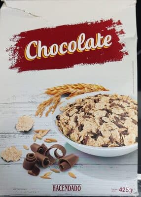 Copos tostados de trigo integral y arroz con chocolate