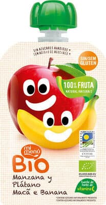 Bio manzana y plátano