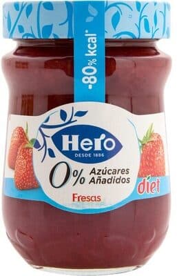 Confitura de fresas 0% azúcares añadidos
