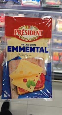 queso president emmental lonchas