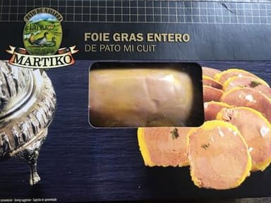 Foie gras entero de pato mi cuit