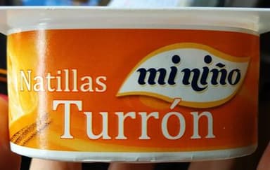 Natillas turrón