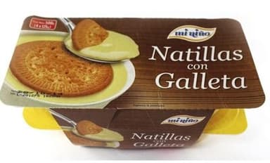 Natillas con galleta