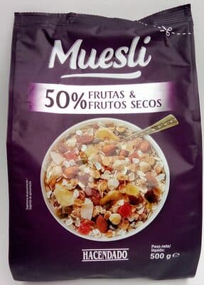 Muesli 50% frutas y frutos secos
