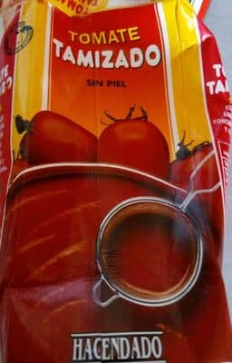 Tomate tamizado sin piel
