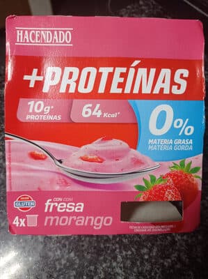 Yogur Proteínas Fresa 0%