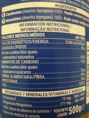 Crema de cacahuete 100% crunchy