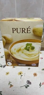 Puré de patatas en copos instantáneo preparado