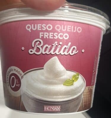 Queso fresco batido desnatado