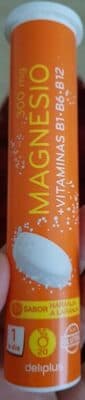 Magnesio + Vitaminas B1 B6 B12 sabor Naranja