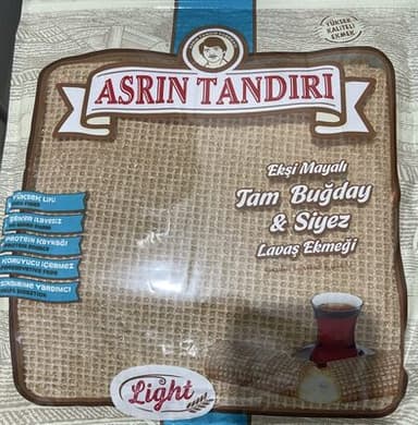 Ekşi Mayalı Tam Buğday & Siyez Lavaş Ekmeği
