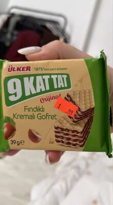 9 Kat Tat Original Fındıklı Kremalı Gofret