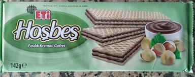 Eti Hosbes Findik Kremali Gofret / Wafers W / Hazelnut Cream