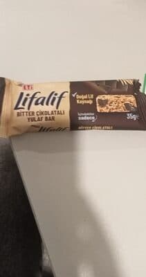 ETi Lifalif BİTTER ÇİKOLATALI YULAF BAR ✓Doğal Lif