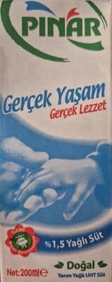 Yarım yağlı süt