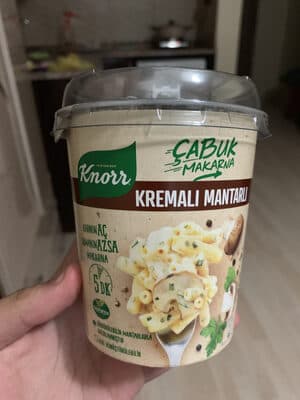 Kremalı Mantarlı Çabuk Makarna