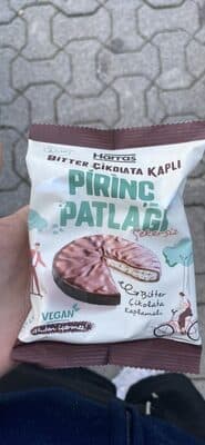 Bitter Çikolata Kaplı Pirinç Patlağı