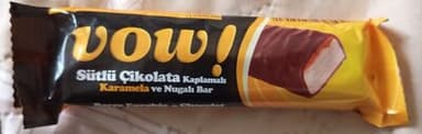 Sütlü Çikolata Kaplamalı Karamela ve Nugalı Bar