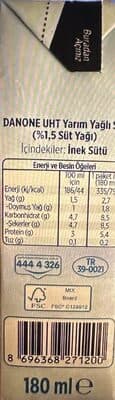 Danone sade süt