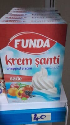 funda krem şanti sade