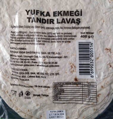Yufka Ekmeği Tandır Lavaş