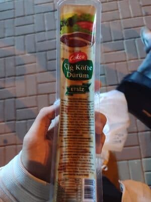 Çokca çiğköfte dürüm