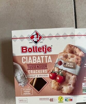 Ciabatta tussendoor crackers tomaat & kruiden