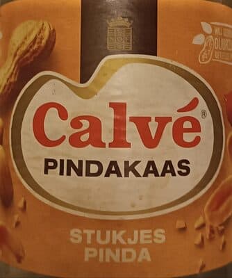 Calvé Pindakaas met stukjes pinda