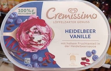 Eis Heidelbeer Vanille