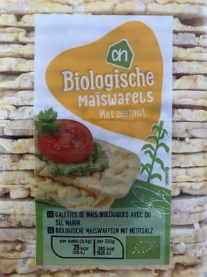 Biologische maïswafels met zeezout