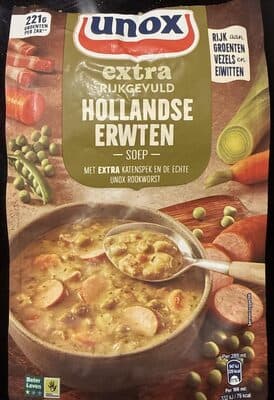 Extra rijkgevuld Hollandse erwtensoep