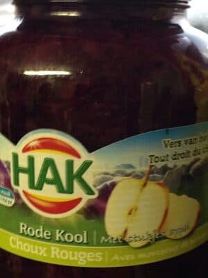 Rotkohl mit Apfelstücken