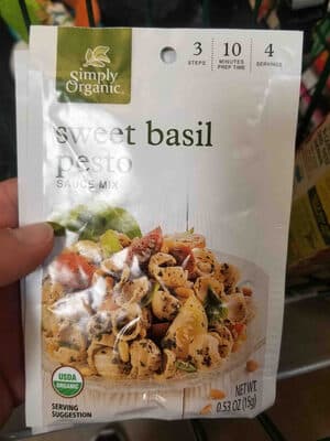 sweet basil pesto sauce mi