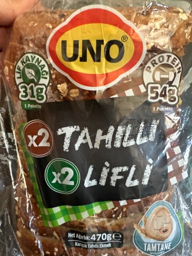 İki Kat Tahıllı ve İki Kat Lifli Tava Ekmeği